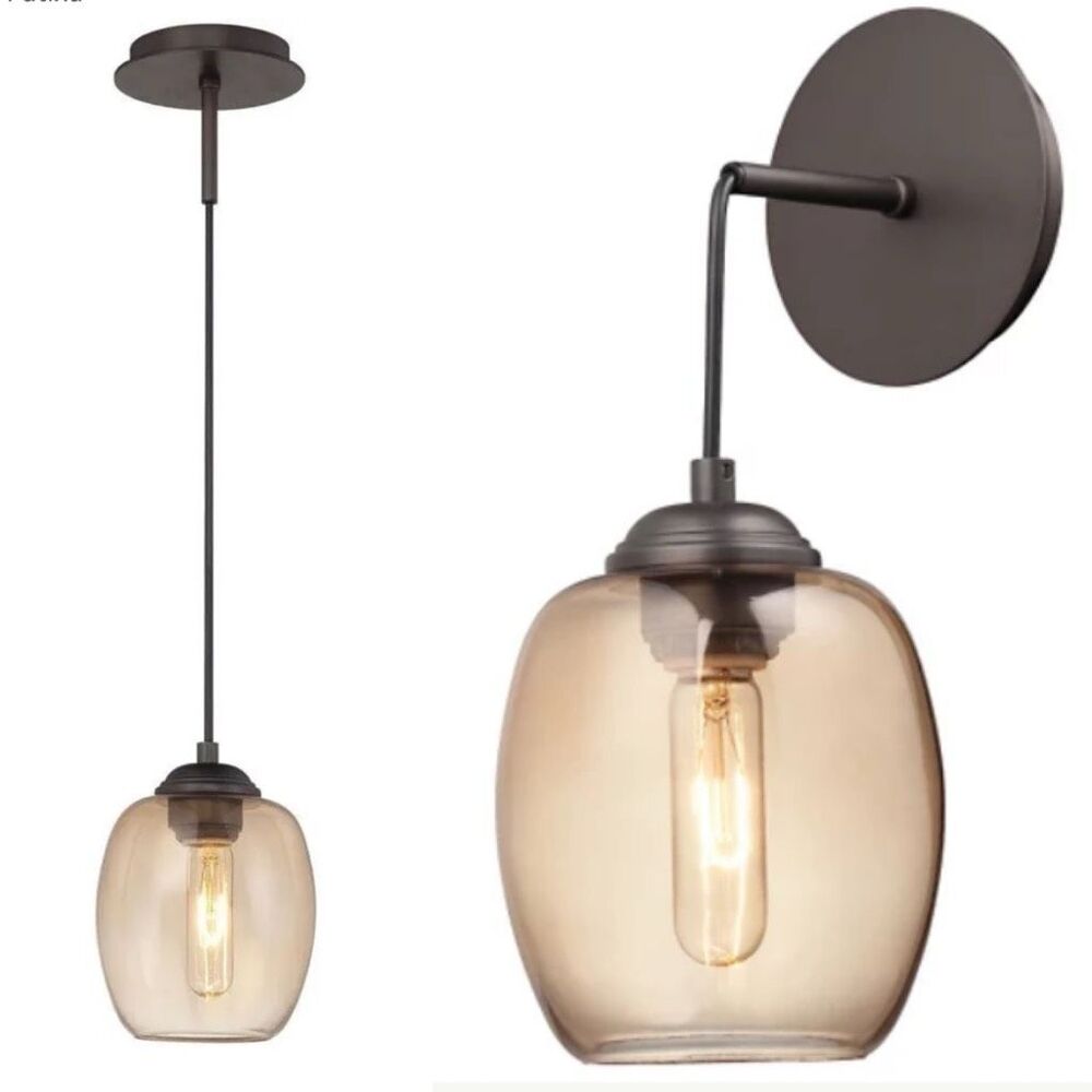 NIB George Kovacs P931-647 Bubble One Light Pendant Copper Bronze Patina $200